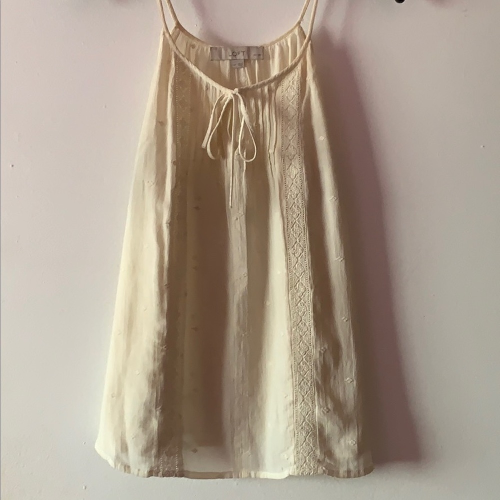 Embroidered cami top